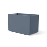 28 Gallon Recycled Outdoor Mondo Double Planter Outdoor Planters Loll Designs Ash Blue 