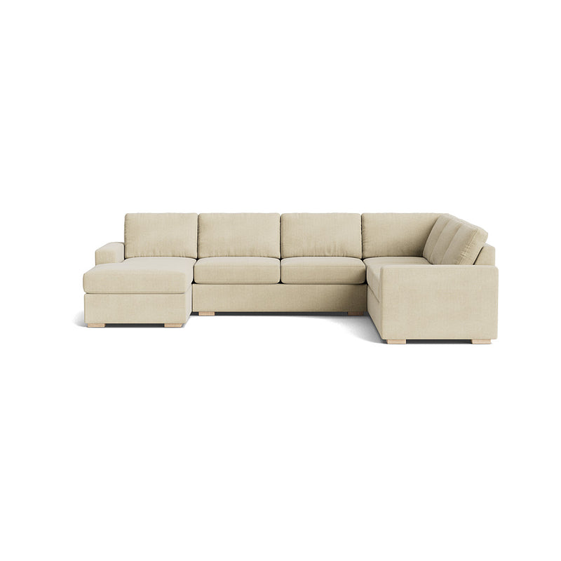 Rio U Sectional in Natural Latex - Cotton