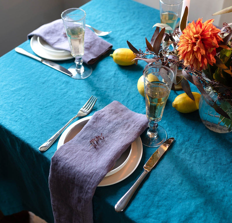 St. Barts Midweight Linen Tablecloth