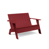 Adirondack Recycled Outdoor Bench - Tall Outdoor Seating Loll Designs Chili 