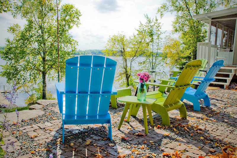 Adirondack Recycled Outdoor Curved Chair Outdoor Adirondack Chairs Loll Designs 