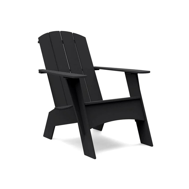 Adirondack Recycled Outdoor Curved Chair Outdoor Adirondack Chairs Loll Designs Black Tall 