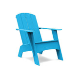 Adirondack Recycled Outdoor Curved Chair Outdoor Adirondack Chairs Loll Designs Bright Sky Blue Tall 