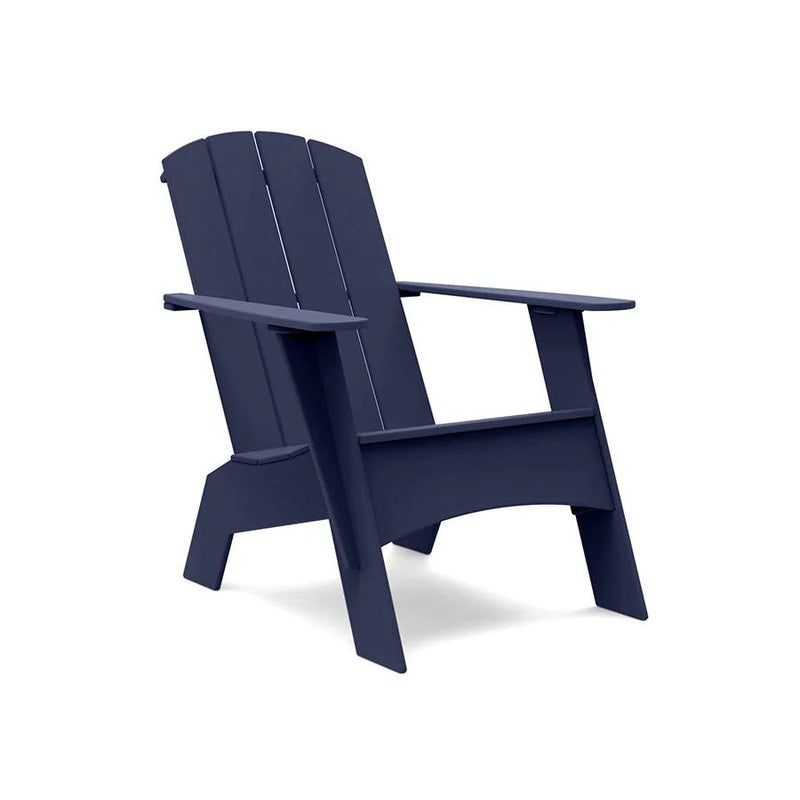 Adirondack Recycled Outdoor Curved Chair Outdoor Adirondack Chairs Loll Designs Navy Blue Tall 