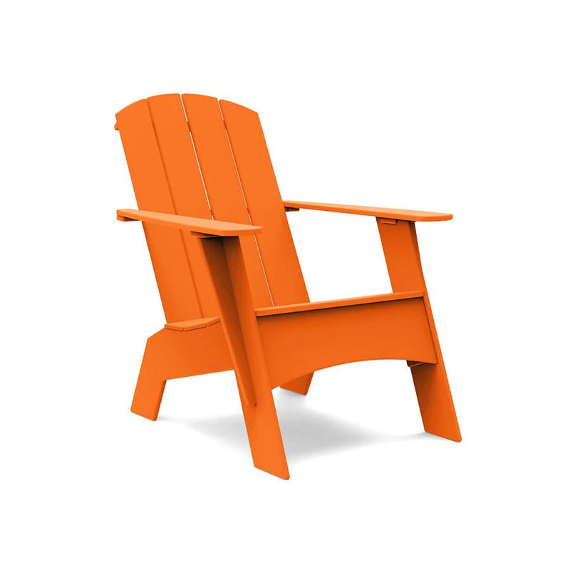 Adirondack Recycled Outdoor Curved Chair Outdoor Adirondack Chairs Loll Designs Sunset Orange Tall 