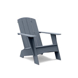 Adirondack Recycled Outdoor Curved Chair Outdoor Seating Loll Designs Ash Blue 