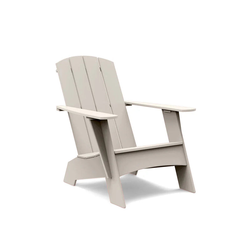 Adirondack Recycled Outdoor Curved Chair Outdoor Seating Loll Designs Fog 