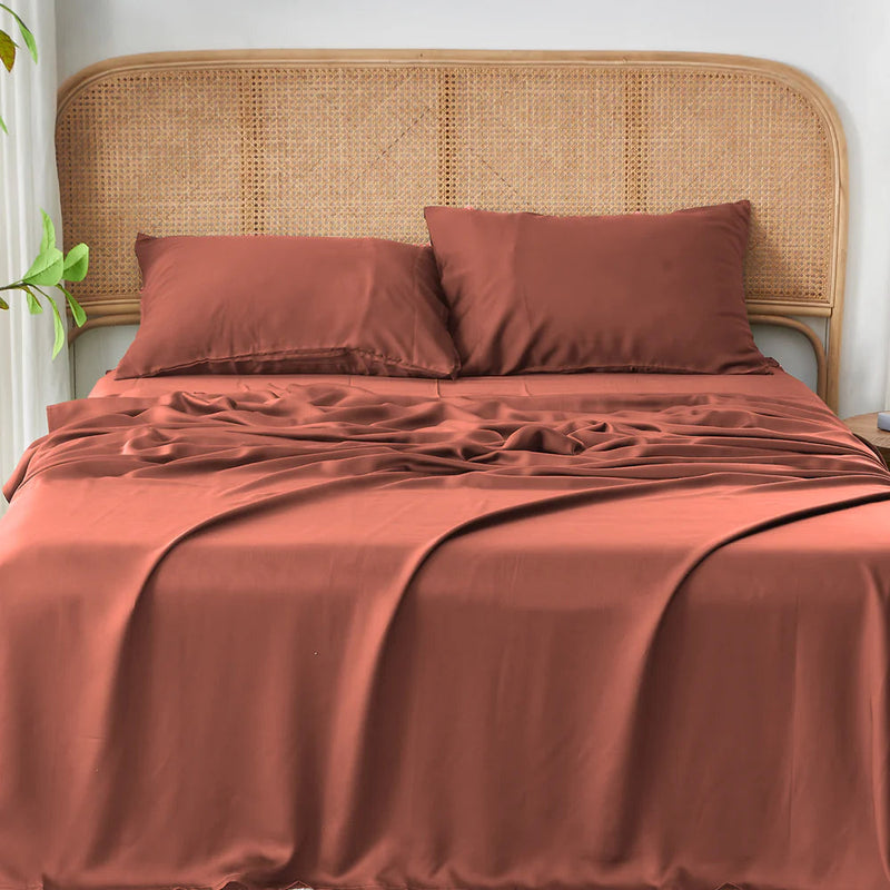 Airy Weight Tencel Eucalyptus Sheet Set - Earth Tones Sheet Sets Sijo 