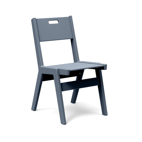 Alfresco Recycled Outdoor Dining Chair Outdoor Dining Loll Designs Ash Blue Handle 