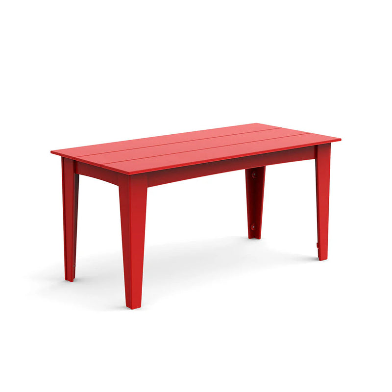 Alfresco Recycled Outdoor Dining Table Outdoor Dining Tables Loll Designs 62" Apple Red Standard