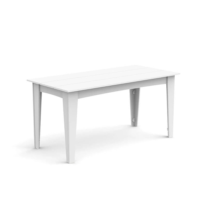 Alfresco Recycled Outdoor Dining Table Outdoor Dining Tables Loll Designs 62" Cloud White Standard