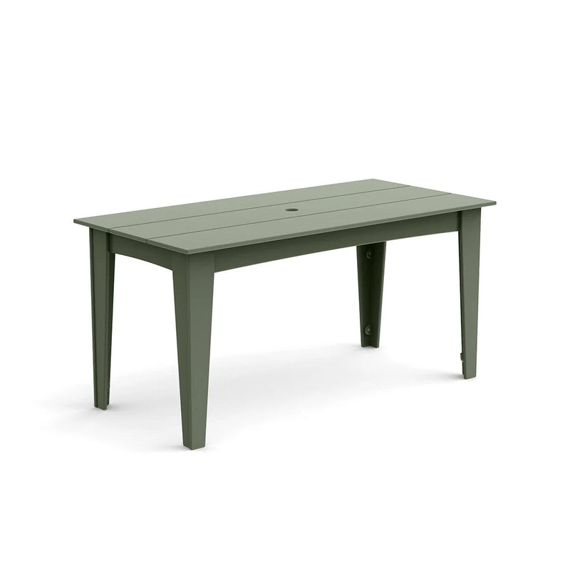 Alfresco Recycled Outdoor Dining Table Outdoor Dining Tables Loll Designs 62" Sage Umbrella Hole