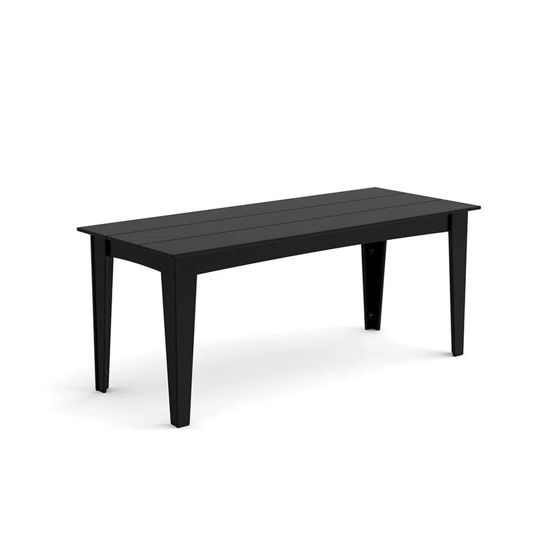 Alfresco Recycled Outdoor Dining Table Outdoor Dining Tables Loll Designs 72" Black Standard