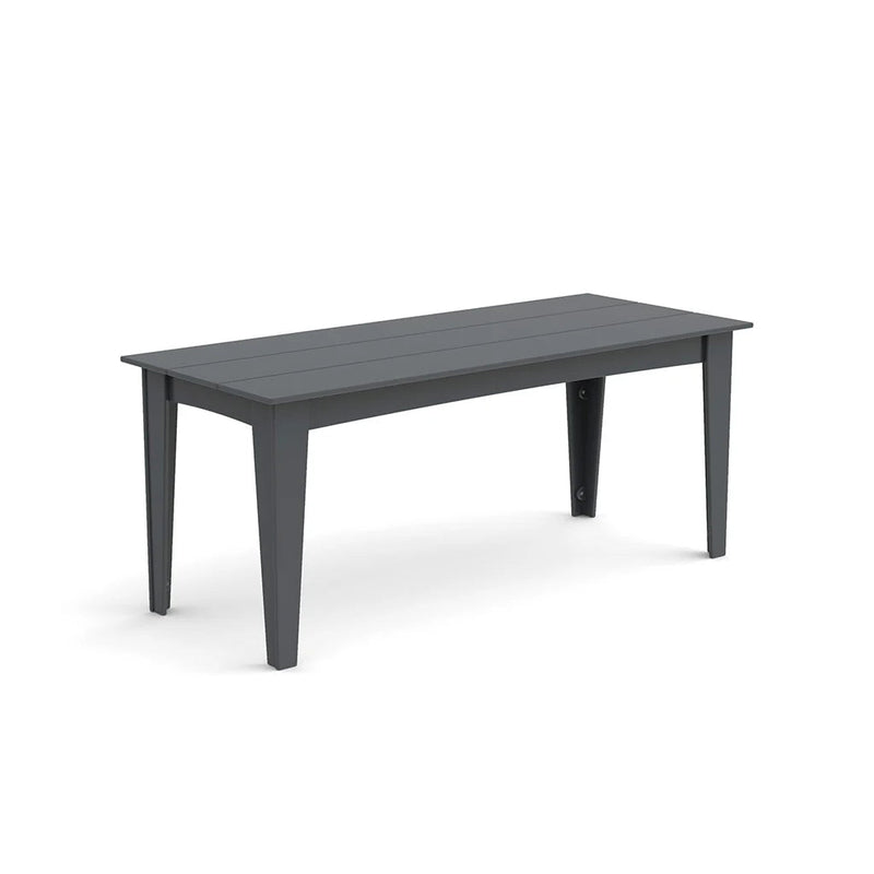 Alfresco Recycled Outdoor Dining Table Outdoor Dining Tables Loll Designs 72" Charcoal Gray Standard