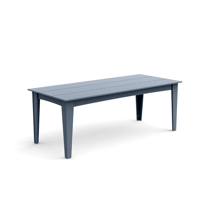 Alfresco Recycled Outdoor Dining Table Outdoor Dining Tables Loll Designs 82" Ash Blue Standard