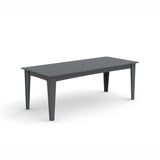 Alfresco Recycled Outdoor Dining Table Outdoor Dining Tables Loll Designs 82" Charcoal Gray Umbrella Hole