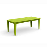 Alfresco Recycled Outdoor Dining Table Outdoor Dining Tables Loll Designs 82" Leaf Green Umbrella Hole