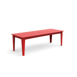 Alfresco Recycled Outdoor Dining Table Outdoor Dining Tables Loll Designs 95" Apple Red Umbrella Hole