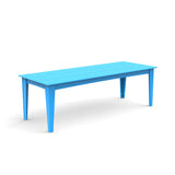 Alfresco Recycled Outdoor Dining Table Outdoor Dining Tables Loll Designs 95" Bright Sky Blue Standard