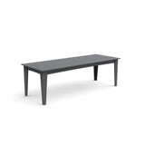 Alfresco Recycled Outdoor Dining Table Outdoor Dining Tables Loll Designs 95" Charcoal Gray Umbrella Hole