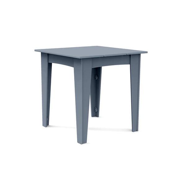 Alfresco Recycled Outdoor Small Square Table Outdoor Dining Loll Designs Ash Blue Standard Table Top 