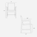 Amador Dining Chair with Armrest