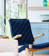 Amador Rocking Chair - Navy Basket Cord