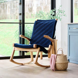 Amador Rocking Chair - Navy Basket Cord