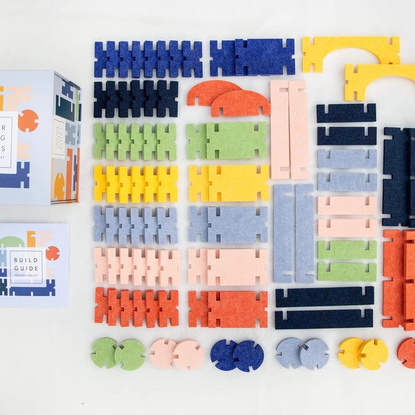 Architectural Interlocking Blocks Set