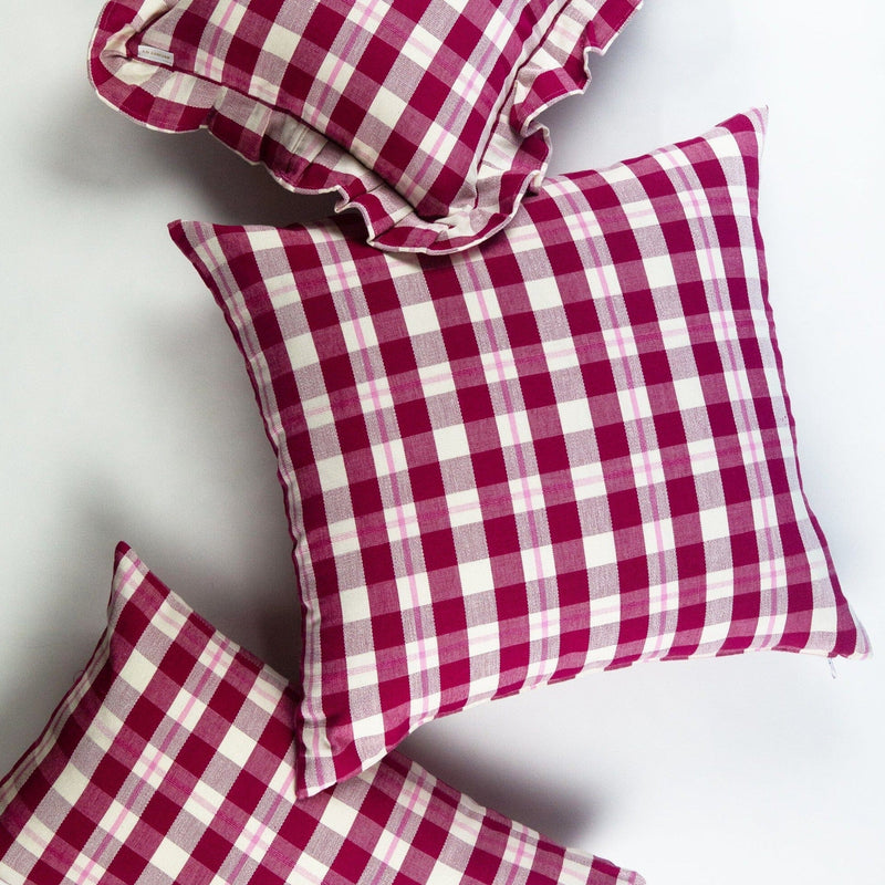 Archive New York Abigail Plaid Square Pillow Pillows Archive New York 