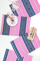 Archive New York Cantel Placemat - Pink & Blue Kitchen Archive New York 