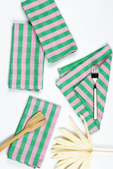 Archive New York Flora Stripe Napkin Kitchen Archive New York 