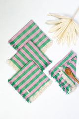 Archive New York Flora Stripe Party Napkin Kitchen Archive New York 