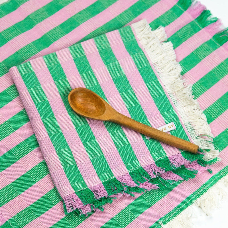 Archive New York Flora Stripe Party Napkin Kitchen Archive New York 