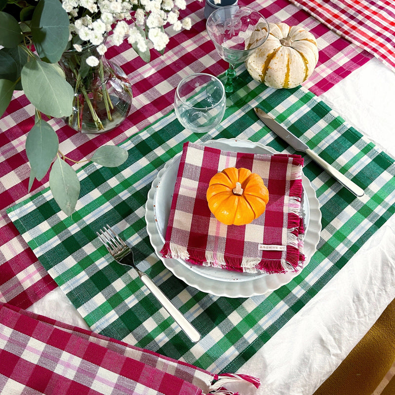 Archive New York Josefina Plaid Placemat Placemats Archive New York 