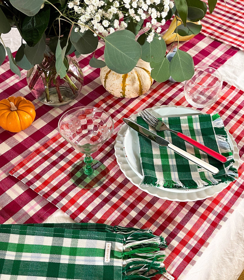 Archive New York Noel Plaid Placemat Placemats Archive New York 