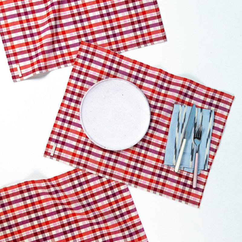 Archive New York Noel Plaid Placemat Placemats Archive New York 