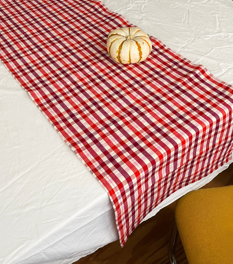 Archive New York Noel Plaid Runner Table Runners Archive New York 