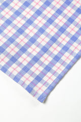 Archive New York Sofia Plaid Placemat in Periwinkle Blue and Pink Kitchen Archive New York 