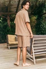 Men's Aspen Linen Loungewear Shorts Set