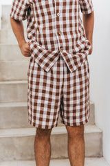 Men's Aspen Linen Loungewear Shorts Set