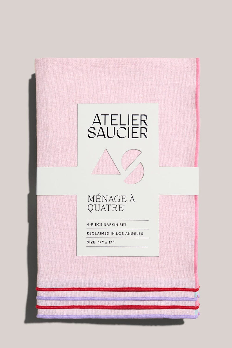 ATELIER SAUCIER Candy Crush Linen Napkins | Set of 4 NAPKINS ATELIER SAUCIER 