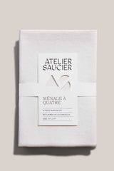 ATELIER SAUCIER Cream Burlap Crème Napkins | Set of 4 NAPKINS ATELIER SAUCIER 