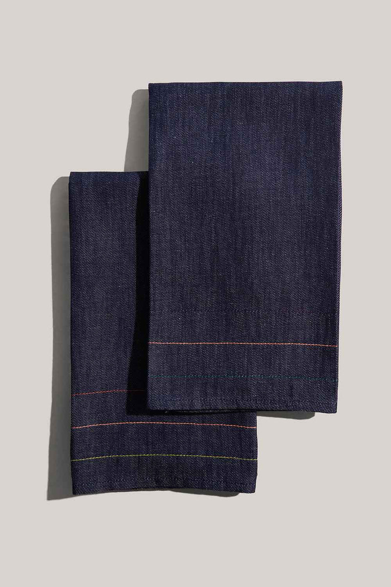 ATELIER SAUCIER Denim Jewel Tea Towels | Set of 2 TEA TOWELS ATELIER SAUCIER 