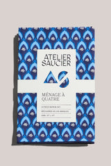 ATELIER SAUCIER Fleur de Bleu Napkins | Set of 4 NAPKINS ATELIER SAUCIER 