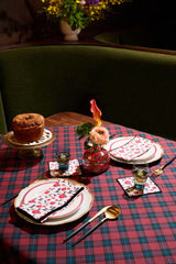 ATELIER SAUCIER Jubilee Plaid Centerpiece Tablecloth TABLECLOTHS ATELIER SAUCIER 