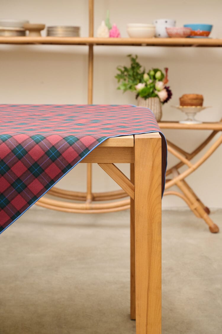 ATELIER SAUCIER Jubilee Plaid Centerpiece Tablecloth TABLECLOTHS ATELIER SAUCIER 