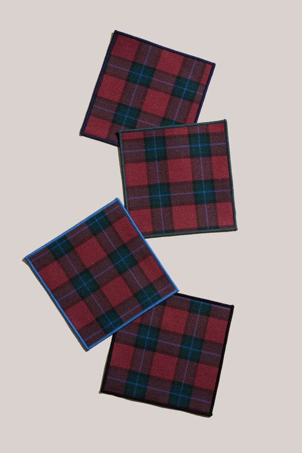 ATELIER SAUCIER Jubilee Plaid Cocktail Napkins | Set of 4 COCKTAIL NAPKINS ATELIER SAUCIER 