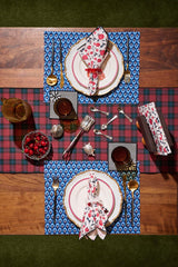 ATELIER SAUCIER Jubilee Plaid Table Runner TABLE RUNNERS ATELIER SAUCIER 