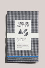 ATELIER SAUCIER Noir Royale Napkins | Set of 4 NAPKINS ATELIER SAUCIER 